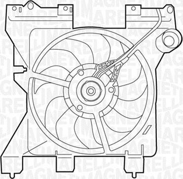 Magneti Marelli 069422287010 - Fan, radiator autospares.lv