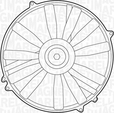 Magneti Marelli 069422231010 - Fan, radiator autospares.lv