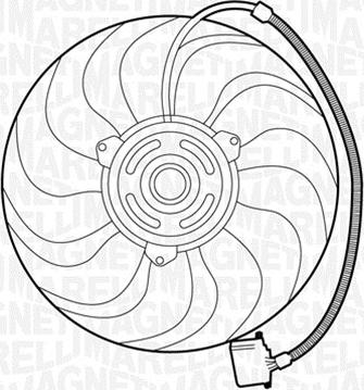 Magneti Marelli 069422270010 - Fan, radiator autospares.lv