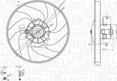 Magneti Marelli 069422756010 - Fan, radiator autospares.lv