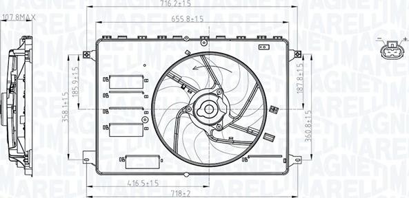 Magneti Marelli 069422761010 - Fan, radiator autospares.lv