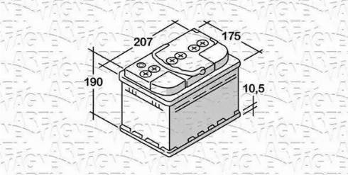 Magneti Marelli 068054051010 - Starter Battery autospares.lv