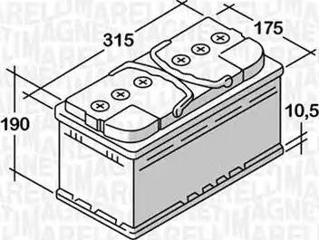 Magneti Marelli 068080060010 - Starter Battery autospares.lv