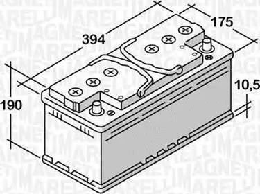 Magneti Marelli 068110095010 - Starter Battery autospares.lv