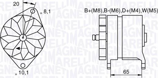 Magneti Marelli 063534681400 - Alternator autospares.lv