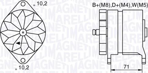 Magneti Marelli 063534681240 - Alternator autospares.lv