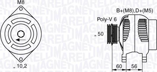 Magneti Marelli 063533479010 - Alternator autospares.lv