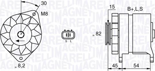 Magneti Marelli 063532605010 - Alternator autospares.lv