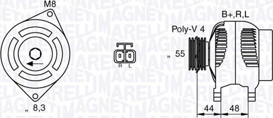 Magneti Marelli 063532628010 - Alternator autospares.lv