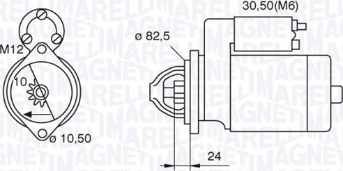 Magneti Marelli 063521090680 - Starter autospares.lv