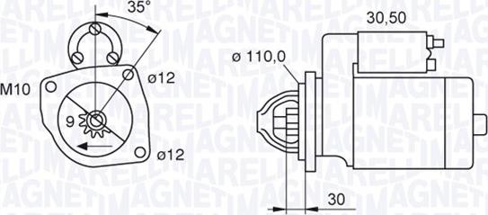 Magneti Marelli 063522187740 - Starter autospares.lv