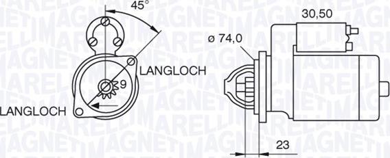 Magneti Marelli 063521070780 - Starter autospares.lv