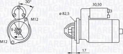 Magneti Marelli 063521070730 - Starter autospares.lv