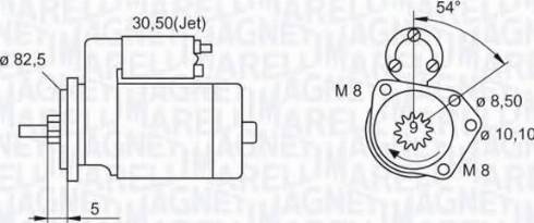 Magneti Marelli 063521071030 - Starter autospares.lv