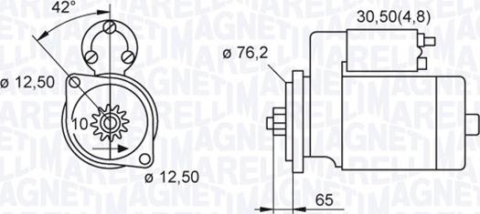 Magneti Marelli 063521230140 - Starter autospares.lv