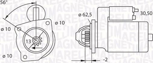 Magneti Marelli 063523624010 - Starter autospares.lv