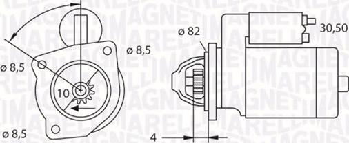 Magneti Marelli 063523625010 - Starter autospares.lv