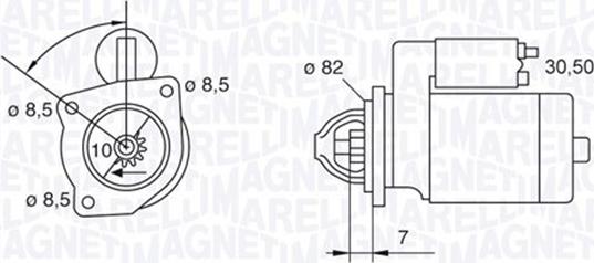 Magneti Marelli 063523626010 - Starter autospares.lv