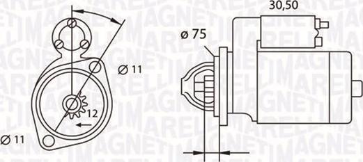 Magneti Marelli 063523627010 - Starter autospares.lv