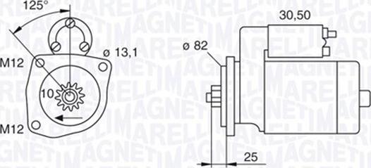 Magneti Marelli 063522609010 - Starter autospares.lv