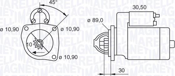 Magneti Marelli 063522630200 - Starter autospares.lv