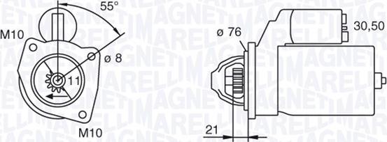 Magneti Marelli 063193001010 - Starter autospares.lv