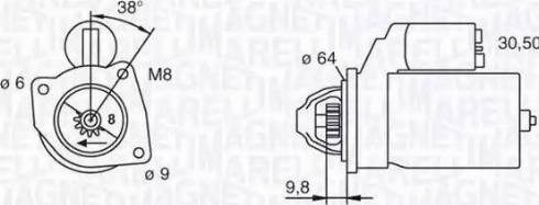 Magneti Marelli 063102021010 - Starter autospares.lv