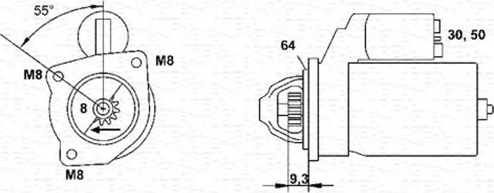 Magneti Marelli 063103022010 - Starter autospares.lv