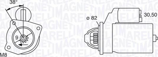 Magneti Marelli 063114014010 - Starter autospares.lv