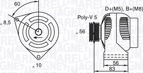 Magneti Marelli 063341740010 - Alternator autospares.lv