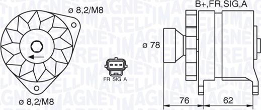 Magneti Marelli 063380010010 - Alternator autospares.lv