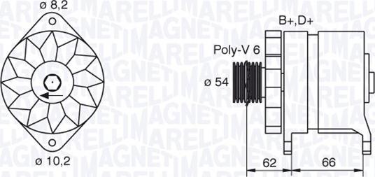 Magneti Marelli 063388505010 - Alternator autospares.lv