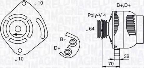 Magneti Marelli 063321919010 - Alternator autospares.lv