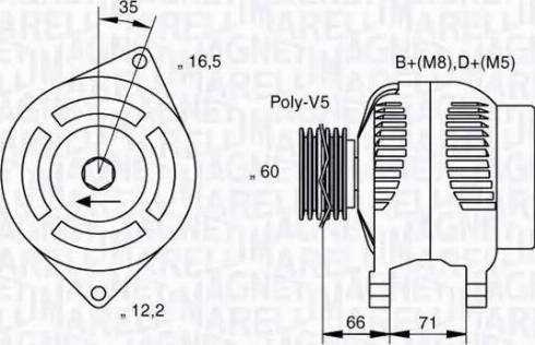 Magneti Marelli 063321625010 - Alternator autospares.lv