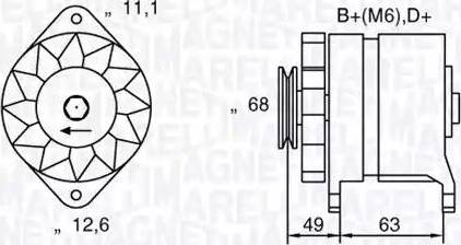 Magneti Marelli 063321041010 - Alternator autospares.lv