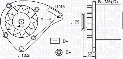 Magneti Marelli 063321000010 - Alternator autospares.lv