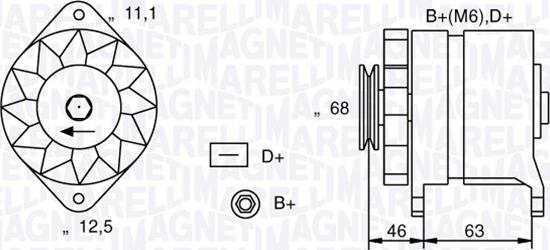 Magneti Marelli 063321021010 - Alternator autospares.lv