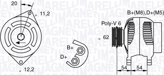Magneti Marelli 063730028010 - Alternator autospares.lv