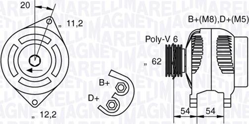 Magneti Marelli 063321858010 - Alternator autospares.lv
