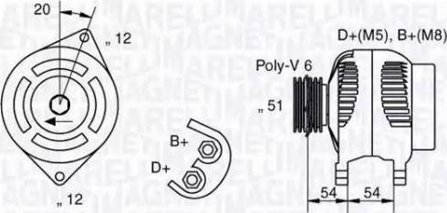 Magneti Marelli 063321839010 - Alternator autospares.lv