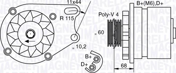 Magneti Marelli 063321747010 - Alternator autospares.lv