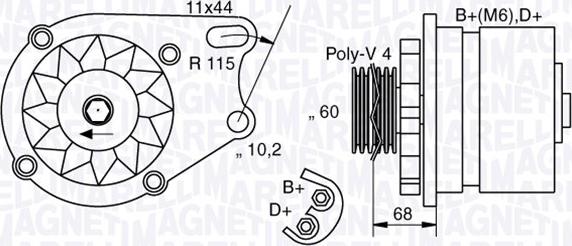 Magneti Marelli 063321761010 - Alternator autospares.lv