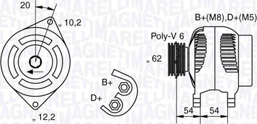 Magneti Marelli 063321729010 - Alternator autospares.lv