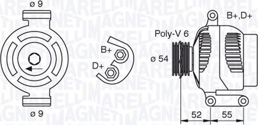 Magneti Marelli 063377493010 - Alternator autospares.lv