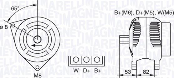 Magneti Marelli 063377461010 - Alternator autospares.lv