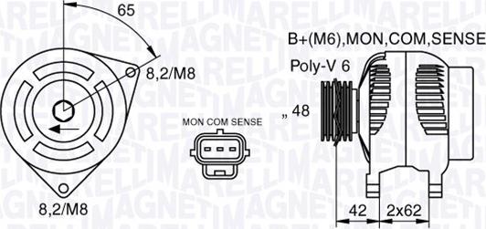 Magneti Marelli 063377409010 - Alternator autospares.lv