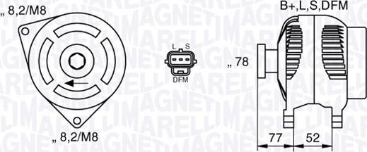 Magneti Marelli 063377418010 - Alternator autospares.lv