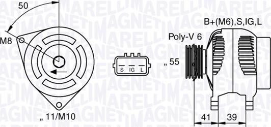 Magneti Marelli 063377431010 - Alternator autospares.lv