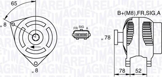 Magneti Marelli 063377421010 - Alternator autospares.lv
