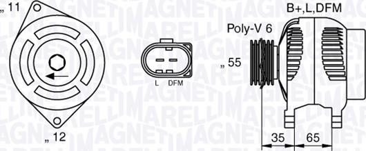 Magneti Marelli 063377014010 - Alternator autospares.lv